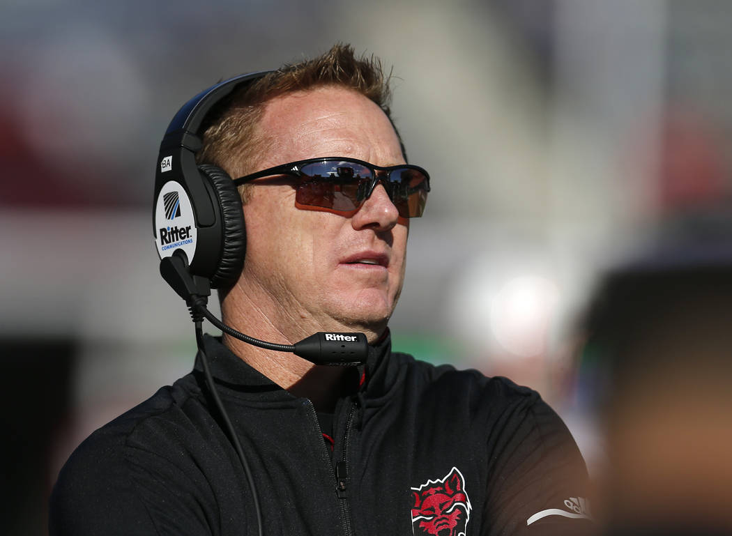 In this Saturday, Dec. 29, 2018, file photo, Arkansas State head coach Blake Anderson is pictur ...