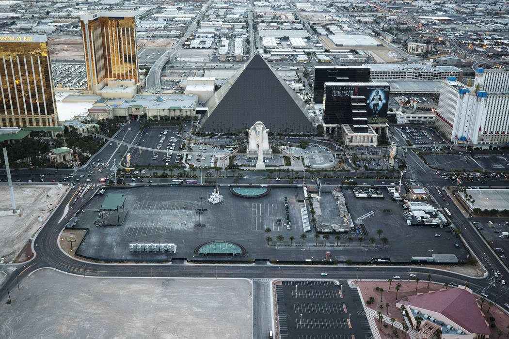 The Las Vegas Village festival grounds, site of the Route 91 Harvest massacre, on the Vegas Str ...