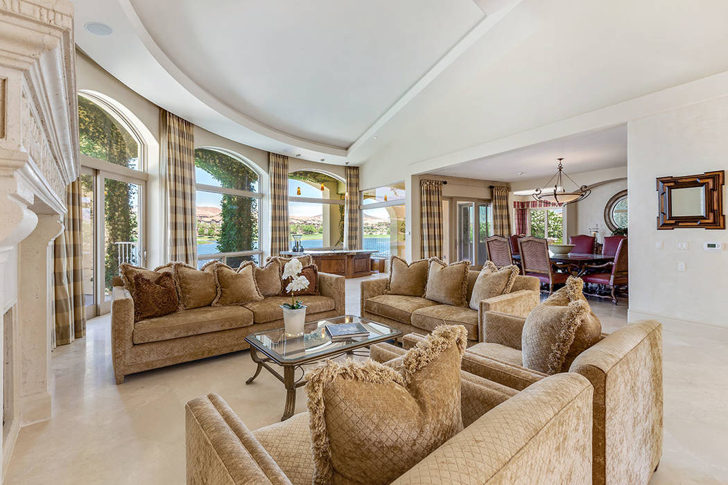 The living room is adjacent to a formal dining room. (Ivan Sher Group)