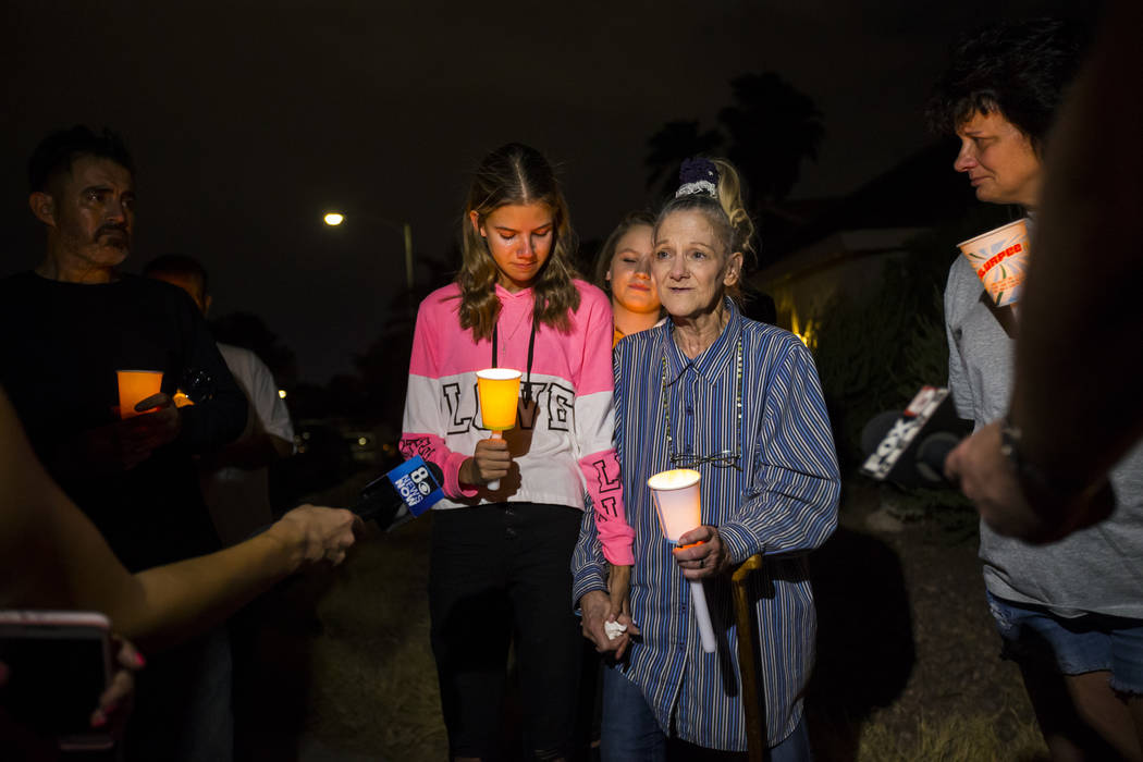Kelsi Jackson, 15, left, and her grandmother, Mary Ann Ratay, talk about their favorite memorie ...