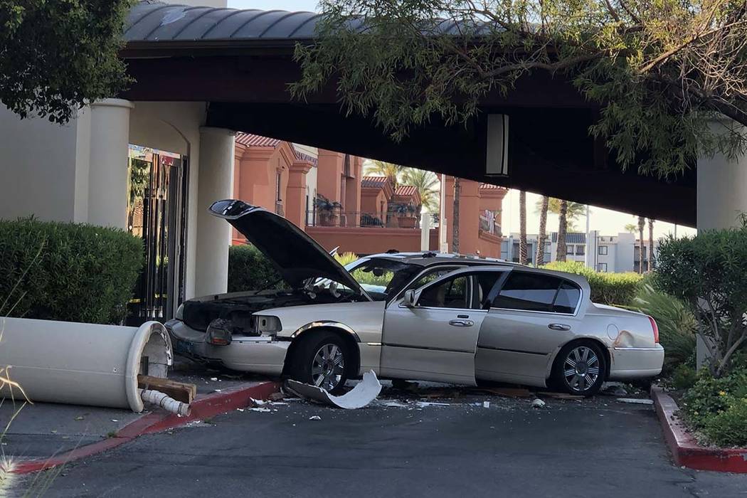 A driver suspected of being under the influence crashed his vehicle into Morton's The Steakhous ...