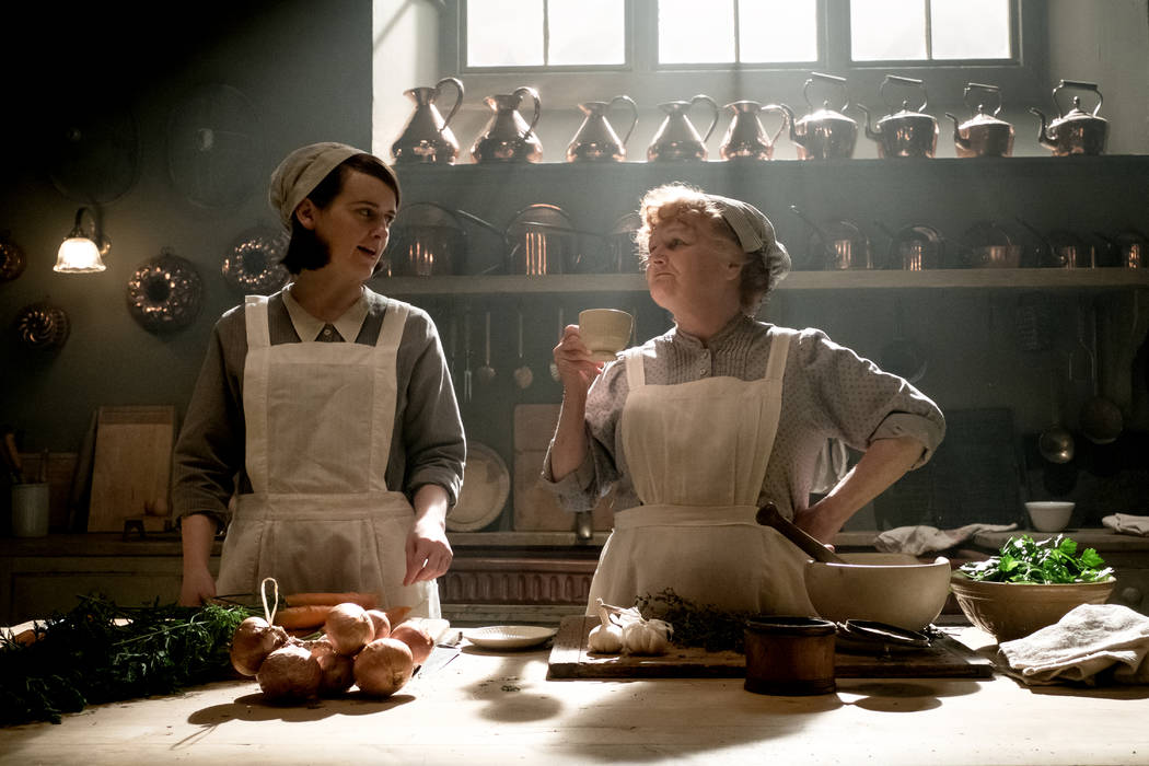 Sophie McShera, left, stars as Daisy Mason and Lesley Nicol as Mrs. Patmore in "Downtown Abbey. ...