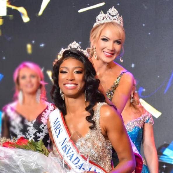 Las Vegas resident Natalie Winslow is crowned Mrs. Nevada in June. (Natalie Winslow)