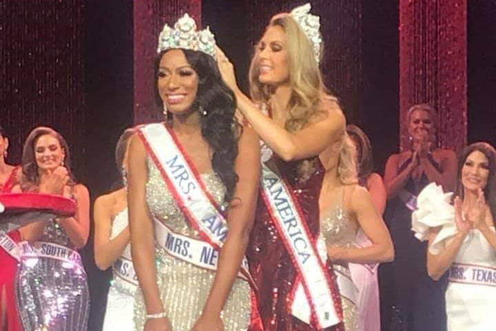 Las Vegas resident Natalie Winslow is crowned Mrs. America 2020 in August. (Natalie Winslow)