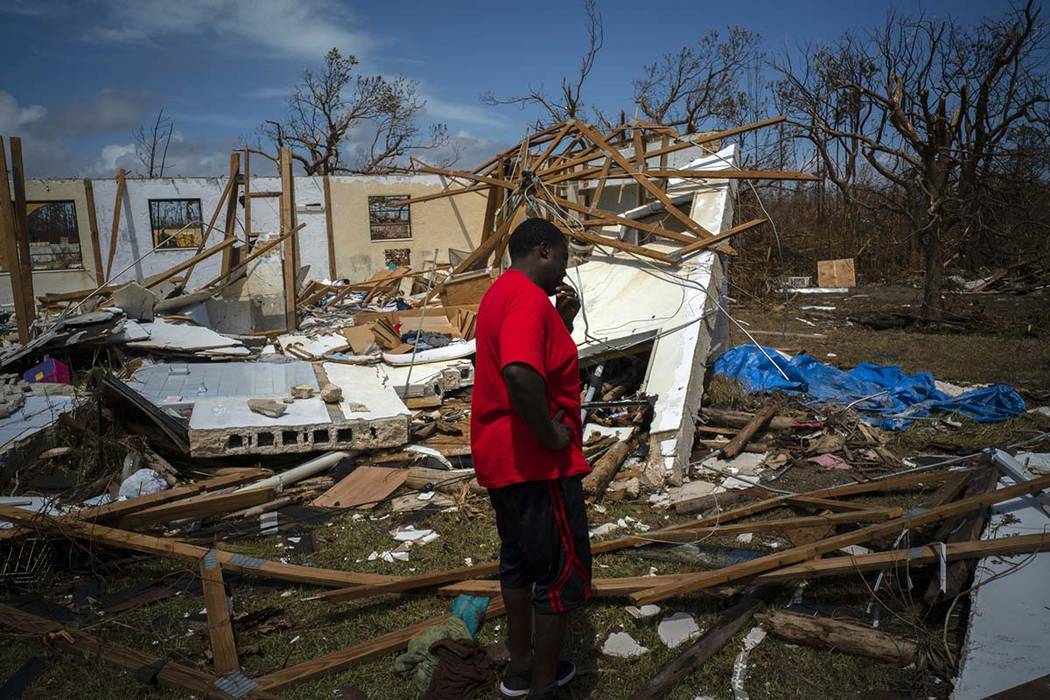 A man cries after discovering his shattered house and not knowing anything about his 8 relative ...