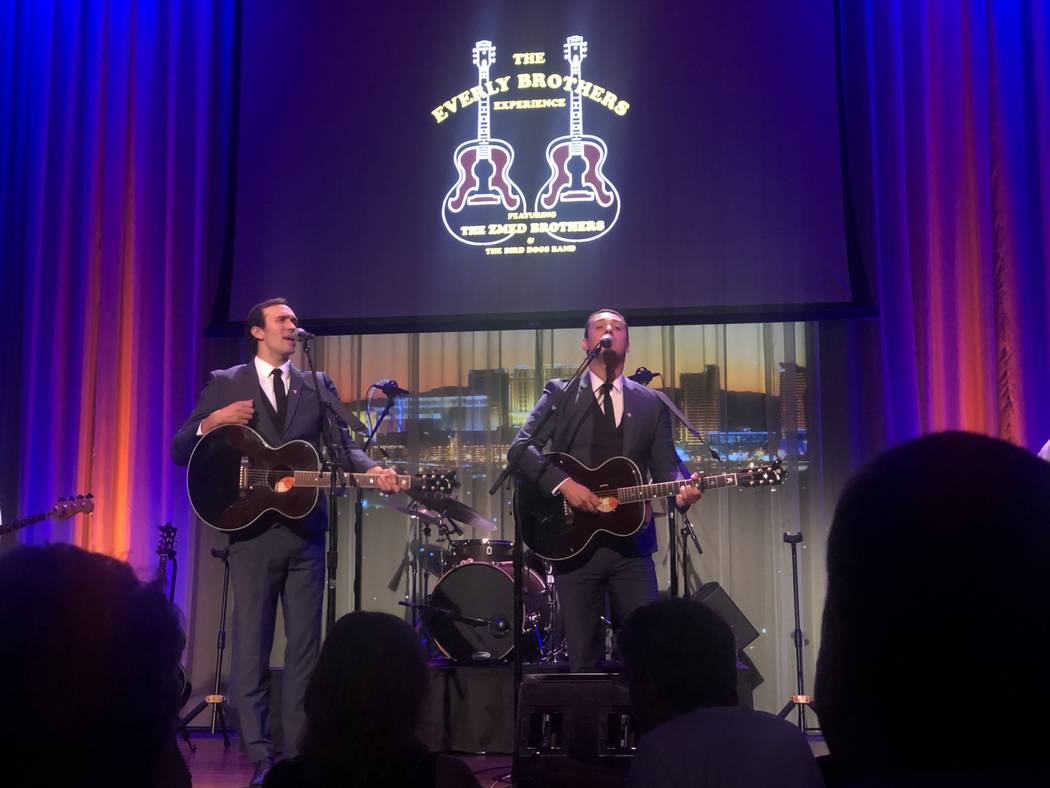 Dylan and Zach Zmed are shown at Myron's Cabaret Jazz in "The Everly Brothers Experience" on Sa ...