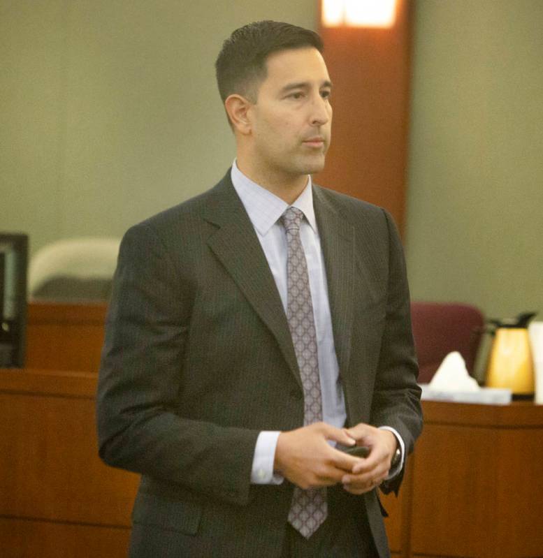 Prosecutor Jay P. Raman talks to the jury during the trial of James Thomas Melton at Regional J ...