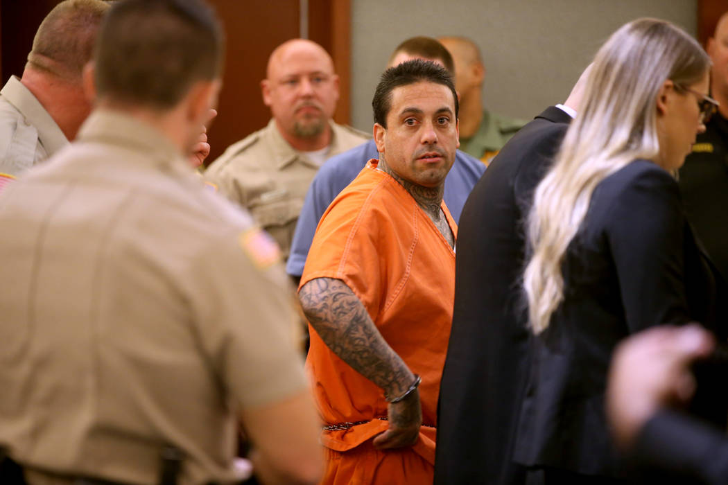 Zackaria "Lil Dog" Luz appears in court at the Regional Justice Center in Las Vegas W ...