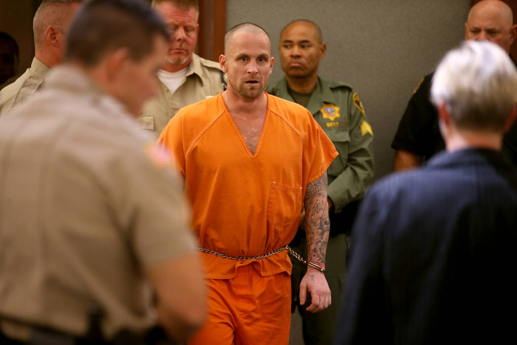 Thomas Rinehart appears in court at the Regional Justice Center in Las Vegas Wednesday, Sept. 1 ...