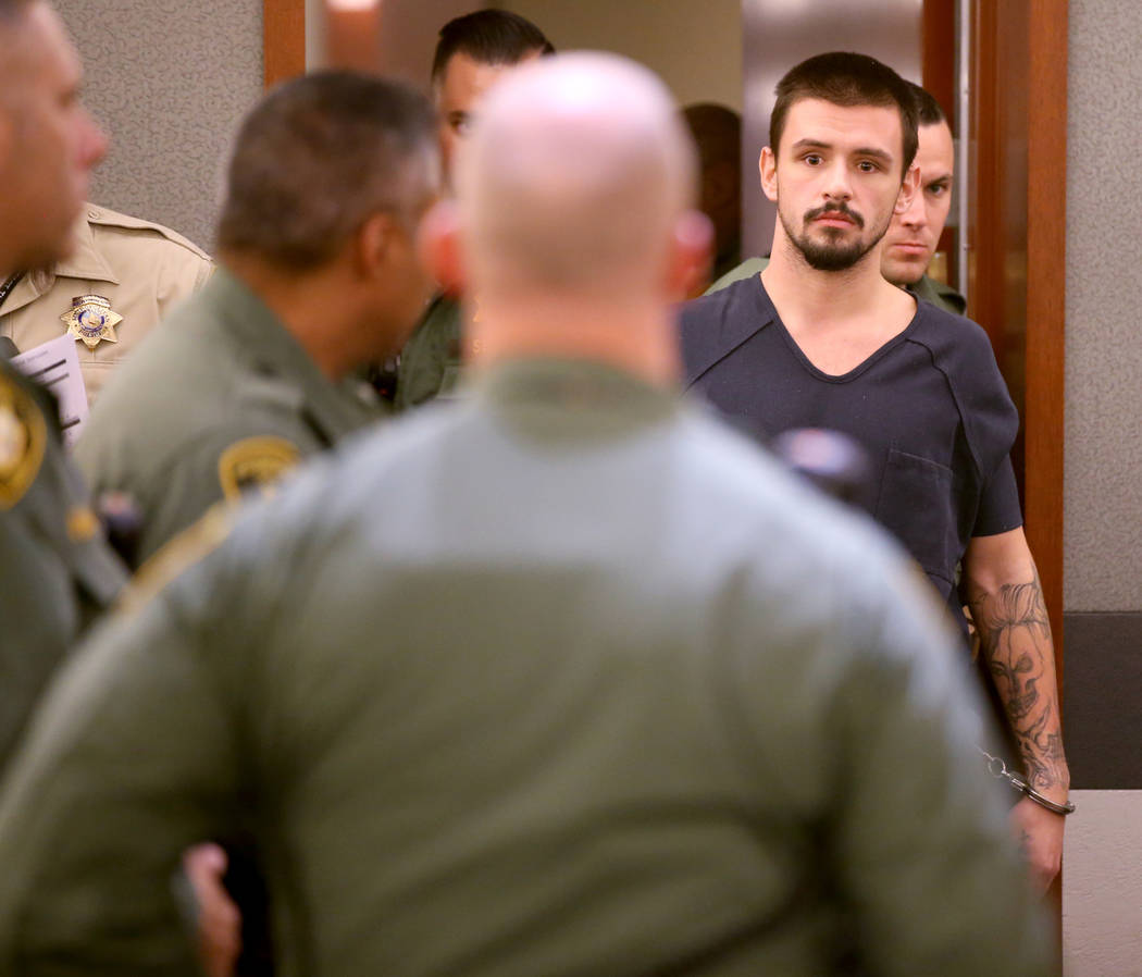 Michael "Lil Mickey" Caifano appears in court at the Regional Justice Center in Las V ...