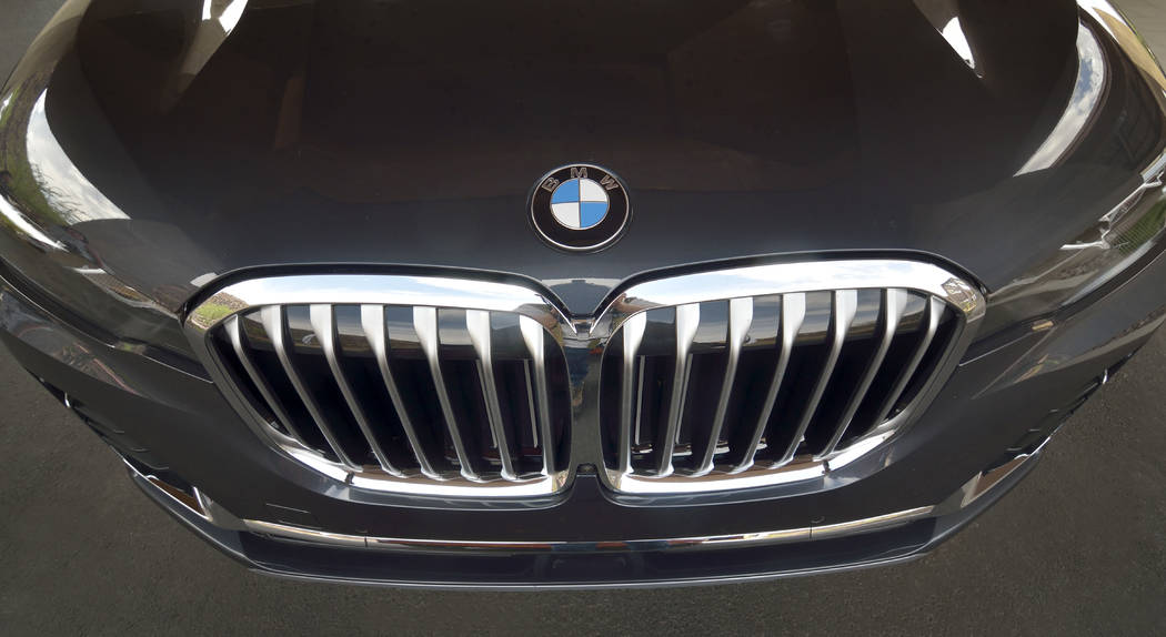 The front end of a 2019 BMW X7 xDrive 40i. (Bill Hughes/Real Estate Millions)