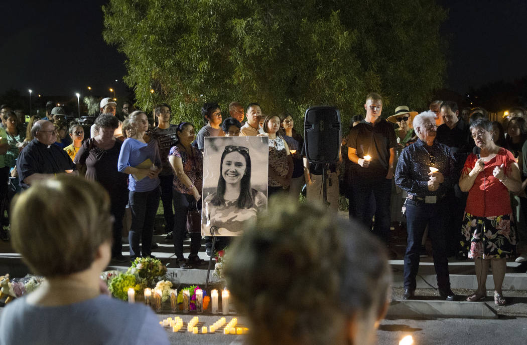 Friends and family mourn the loss of Paula Davis, the 19-year-old UNLV student who was found de ...