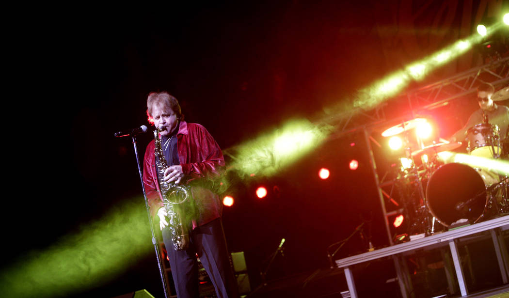 Eddie Money performs at GlenOak High School in Canton, Ohio, April 2, 2016. Family members have ...