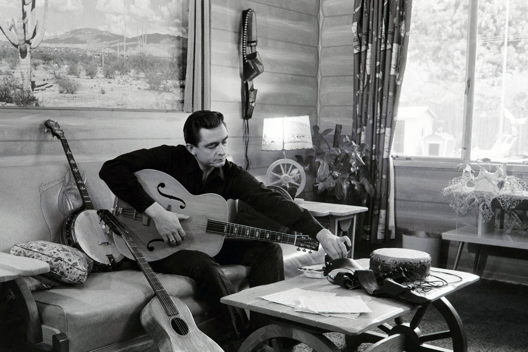 Johnny Cash at his home in California, 1960. Credit: Sony Music Archives