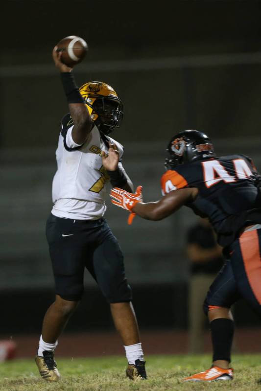 at Chaparral High School in Las Vegas, Friday, Sept. 13, 2019. (Erik Verduzco / Las Vegas Revie ...