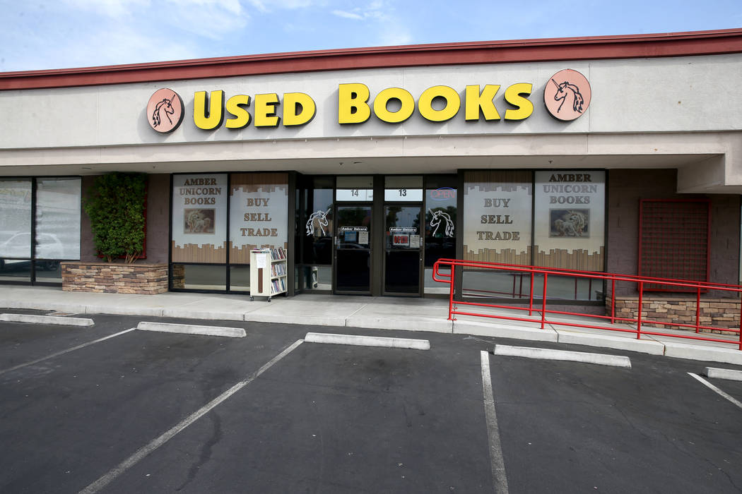 Amber Unicorn Books at 2101 S. Decatur Blvd. in Las Vegas, Thursday, Sept. 5, 2019. (K.M. Canno ...