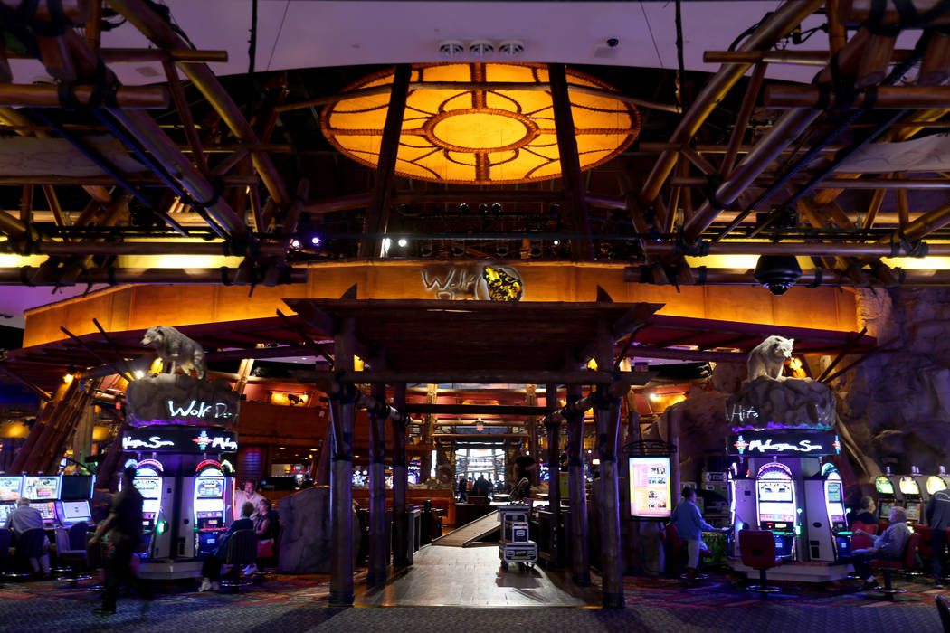 Wolf Den entertainment venue at Mohegan Sun casino in Uncasville, Conn, Aug. 25, 2018. (K.M. Ca ...