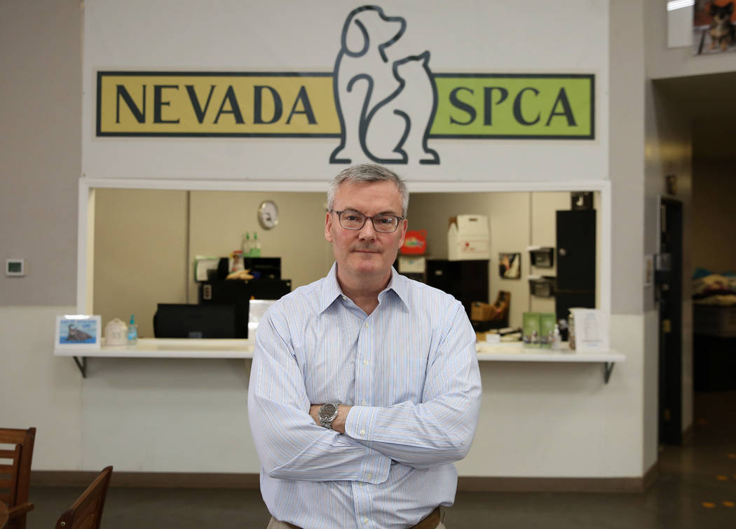 Thomas Moran, president of the board of the Nevada Society for the Prevention of Cruelty to Ani ...