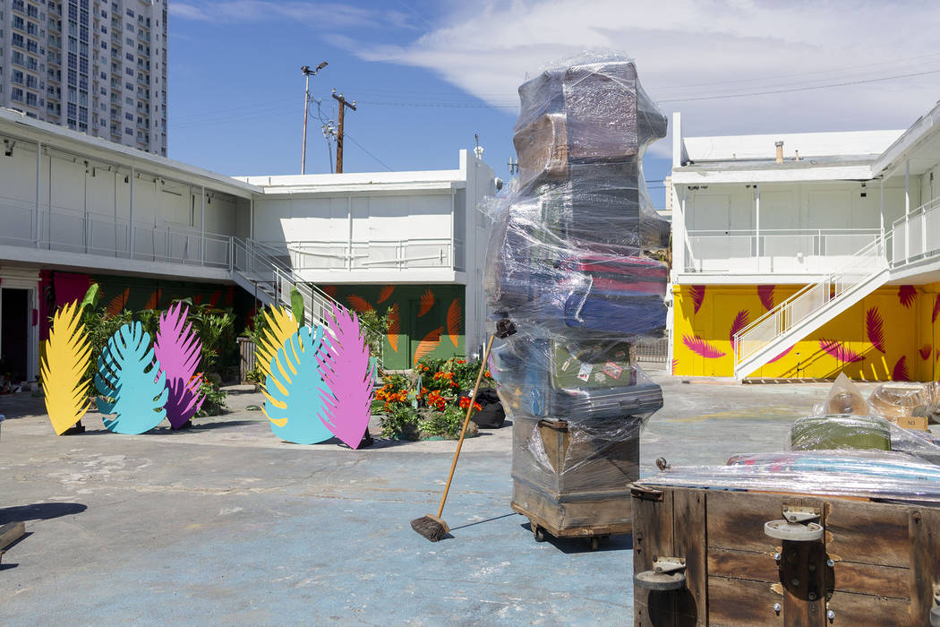 The Bacardi Art Motel is underway in preparation for Life is Beautiful music festival in downto ...