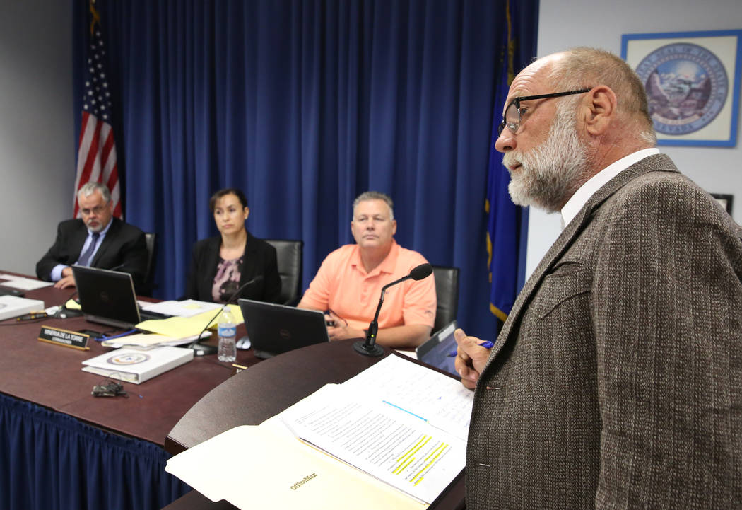 Travis Barrick, defense attorney for convicted murderer Margaret Rudin, speaks during Rudin's p ...