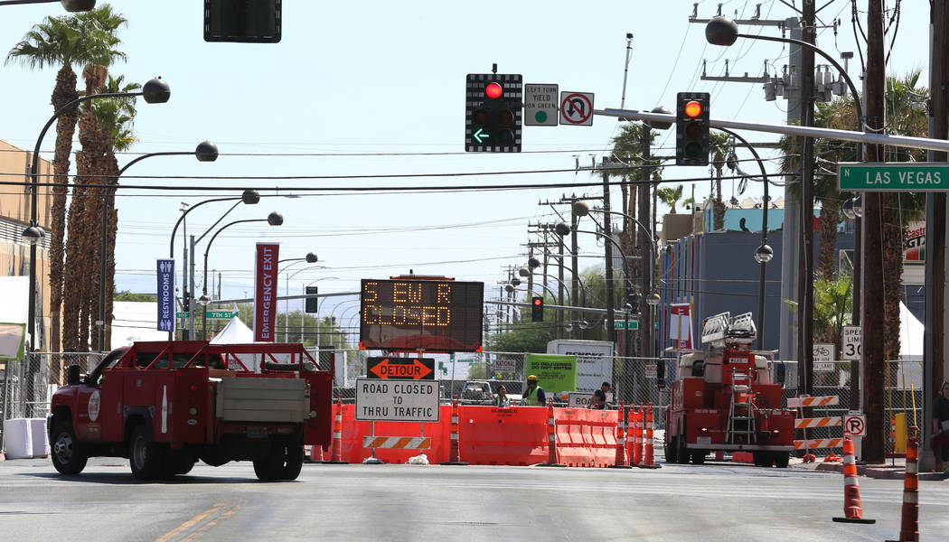 Stewart Street is closed for pedestrian and motor vehicle traffic in preparation for Life is Be ...