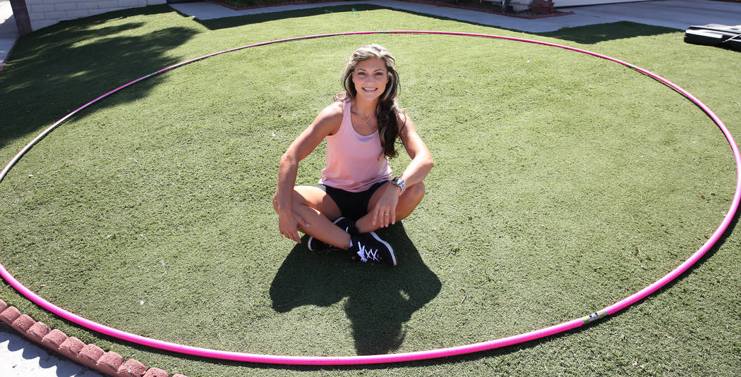 Getti Kehayova, 42, who recently broke the Guinness World Record for the Òlargest hula hoo ...