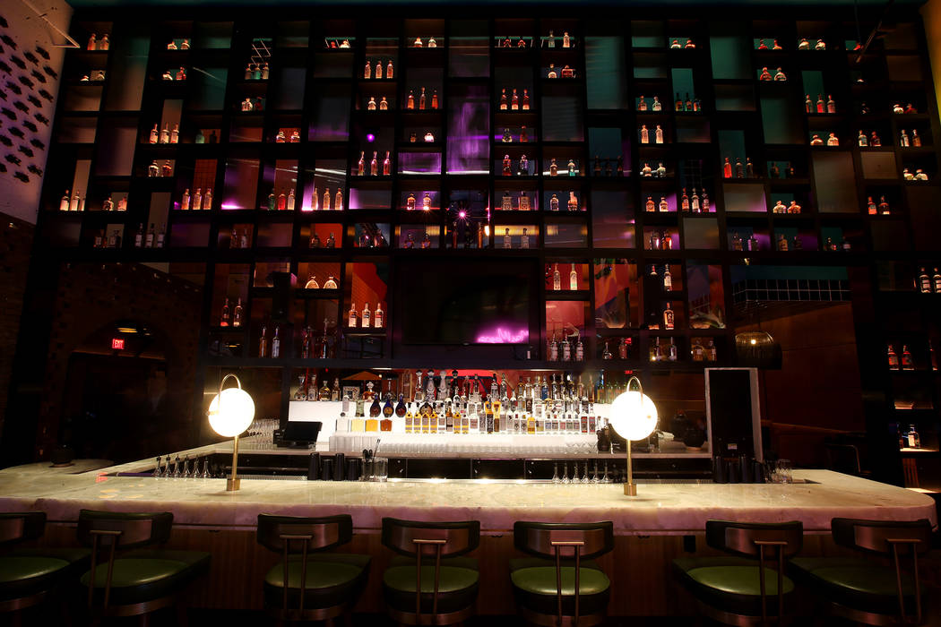 The bar inside Mama Rabbit at Park MGM in Las Vegas Friday, Aug. 16, 2019. (K.M. Cannon/Las Veg ...