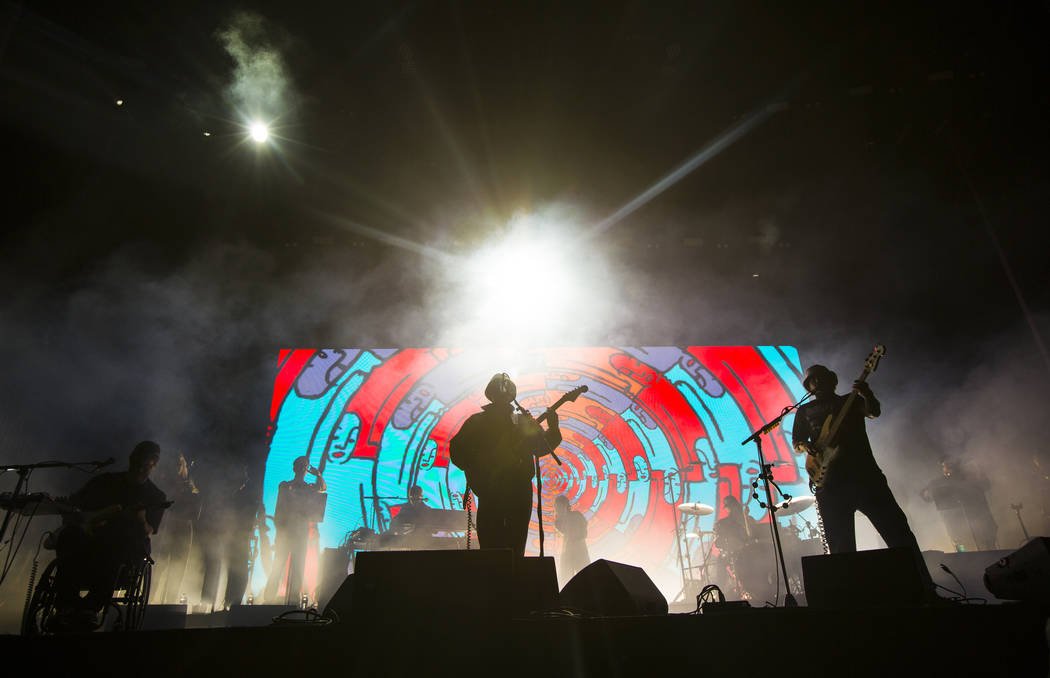 Portugal. The Man performs at the Bacardi stage during the first day of the Life is Beautiful f ...