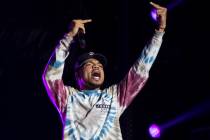 Chance the Rapper performs at the Downtown Stage during the first day of Life is Beautiful fest ...