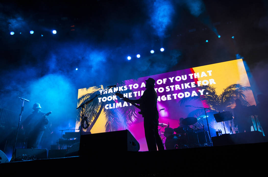 Portugal. The Man performs at the Bacardi stage during the first day of the Life is Beautiful f ...