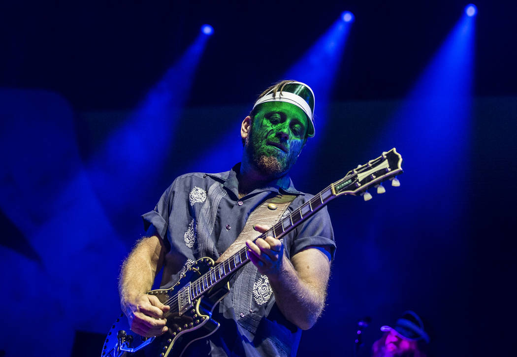 The Black Keys Dan Auerbach performs on the Downtown Stage during the second day of Life is Be ...