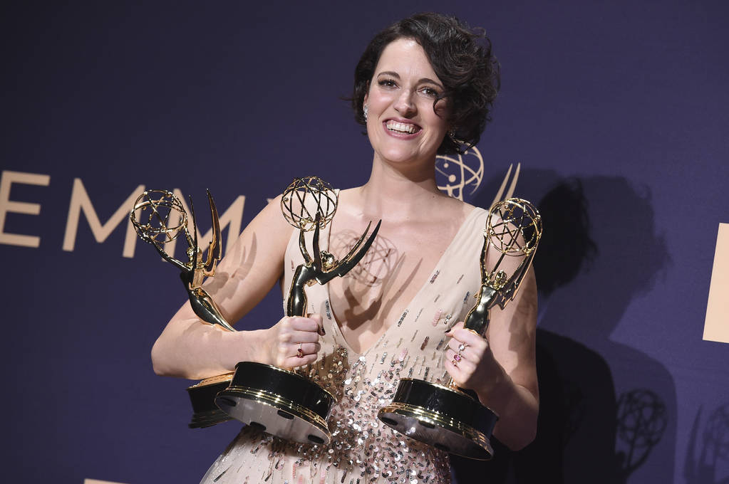 Phoebe Waller-Bridge, winner of the awards for outstanding lead actress in a comedy series, out ...