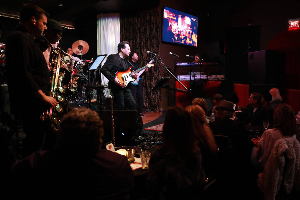 Santa Fe & The Fat City Horns perform at the Copa Room in Las Vegas on Monday, March 26, 20 ...