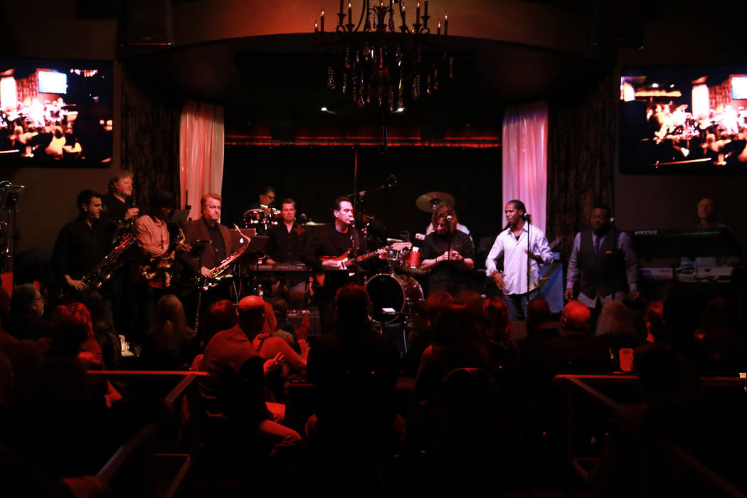 Santa Fe & The Fat City Horns perform at the Copa Room in Las Vegas on Monday, March 26, 20 ...