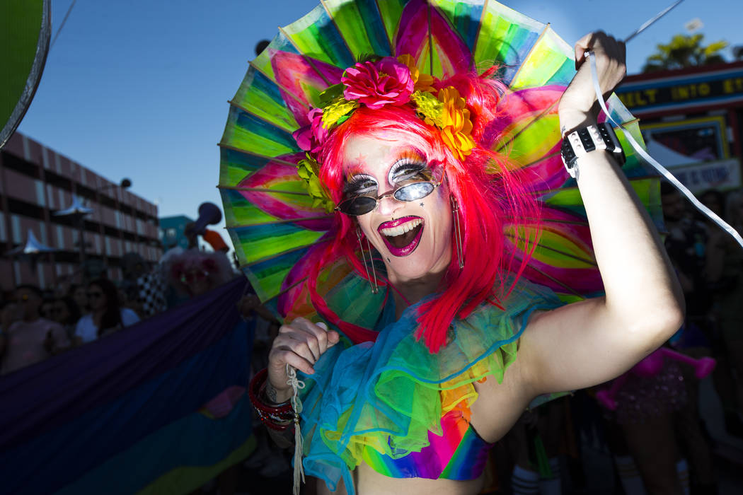 Allegra Meshuggah, a performer with House of Yes, poses for a portrait during day 2 of the Life ...