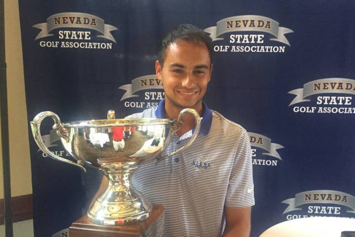 Alex Jordan, shown after winning the 2018 Nevada State Amateur, continues his PGA Tour dream wi ...