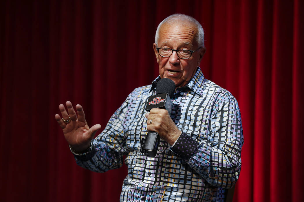 Cincinnati Reds Hall of Fame announcer Marty Brennaman speaks during a news conference to discu ...