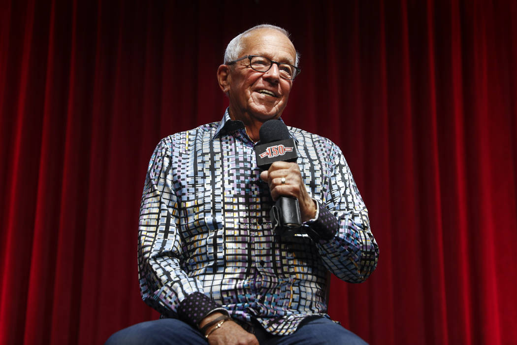 Cincinnati Reds Hall of Fame announcer Marty Brennaman speaks during a news conference to discu ...