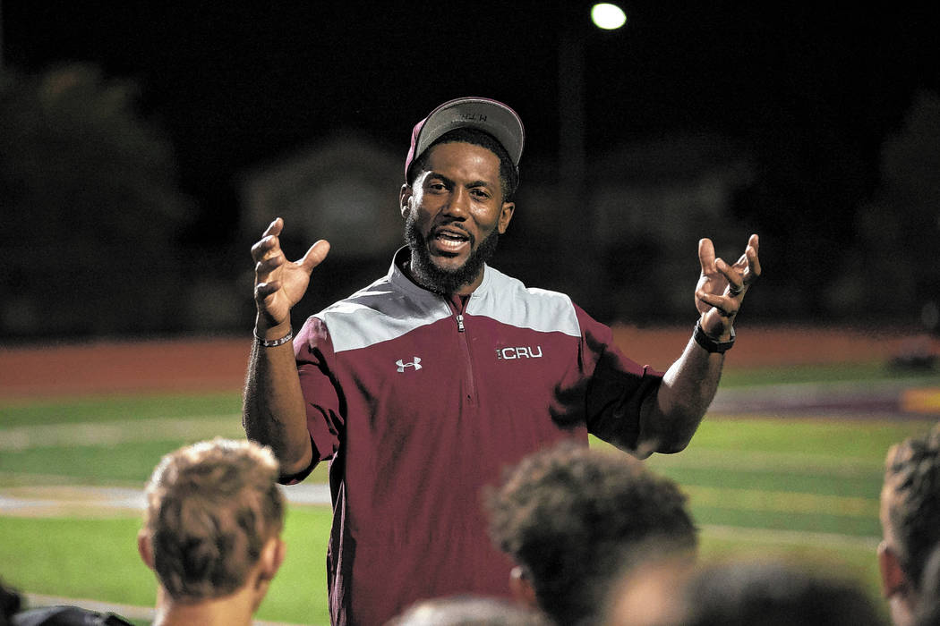 Faith Lutheran football coach Vernon Fox III. Richard Brian Las Vegas Review-Journal @vegasphot ...