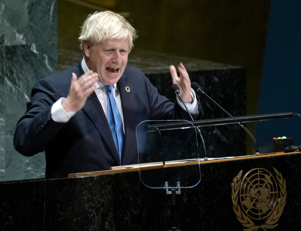 British Prime Minister Boris Johnson addresses the 74th session of the United Nations General A ...