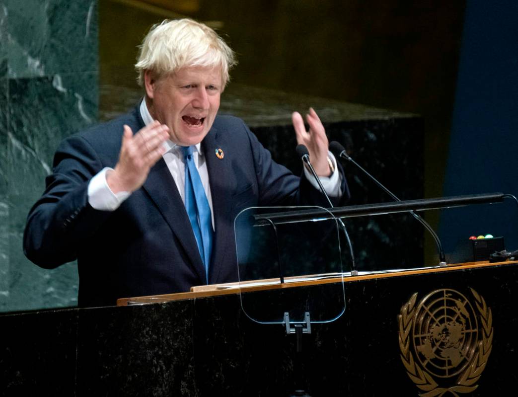 British Prime Minister Boris Johnson addresses the 74th session of the United Nations General A ...