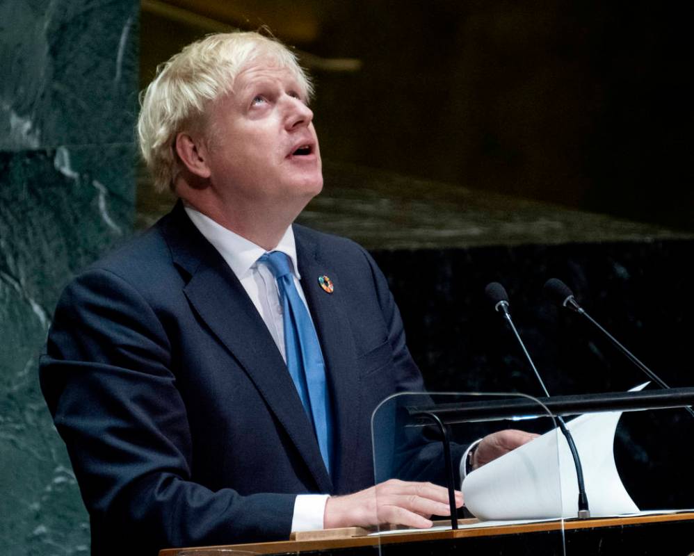 British Prime Minister Boris Johnson addresses the 74th session of the United Nations General A ...