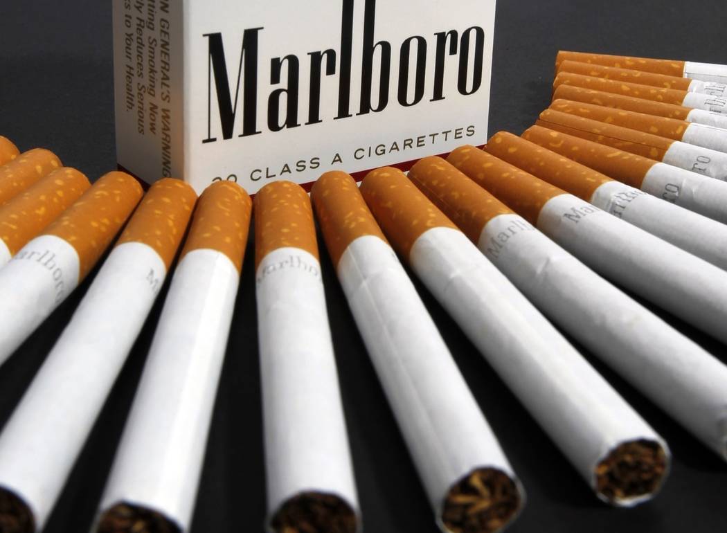 FILE - In this July 17, 2012 file photo, Marlboro cigarettes are displayed in Montpelier, Vt. P ...