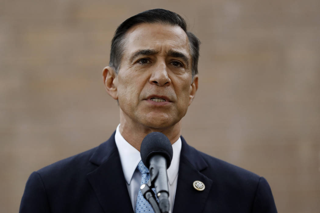 Former congressman Darrell Issa speaks during a news conference Thursday, Sept. 26, 2019, in El ...