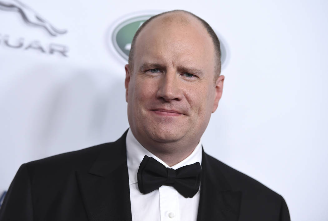 FILE - This Oct. 26, 2018 file photo shows Marvel Studios president Kevin Feige at the 2018 BAF ...