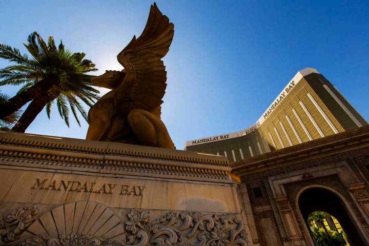 Mandalay Bay nearly two years after a mass shooting occurred on the Las Vegas Strip in 2017. (L ...