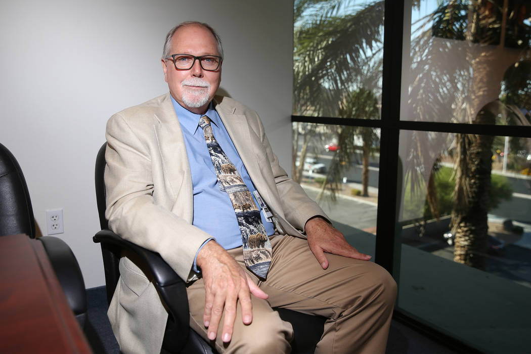 Dr. John Ham poses at the Charleston Tower in Las Vegas, Friday, Sept. 27, 2019. (Erik Verduzco ...