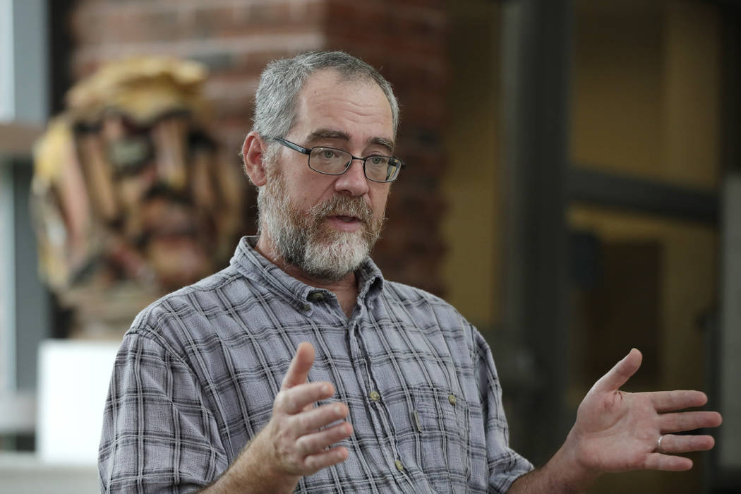 In this Aug. 21, 2019 photo, instructor Chris Powicki speaks during an interview at Cape Cod Co ...