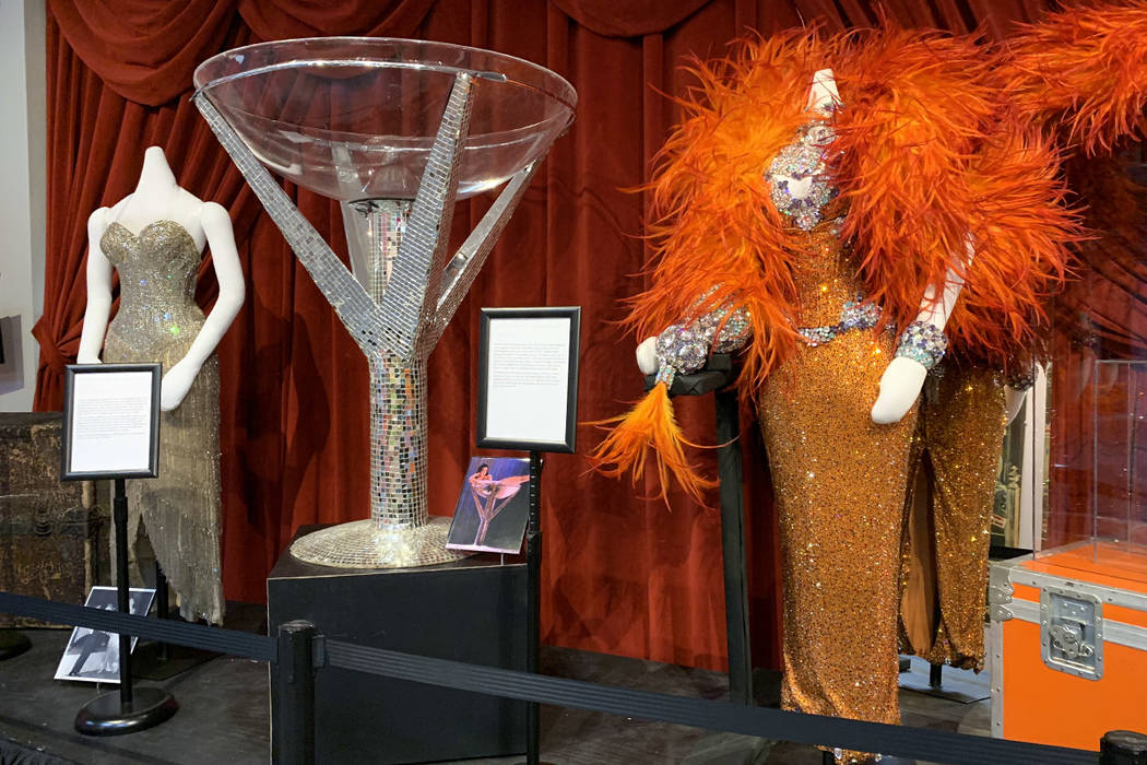 A Dita Von Tease display at the Burlesque Hall of Fame in Las Vegas. (Mat Luschek / Review-Journal)