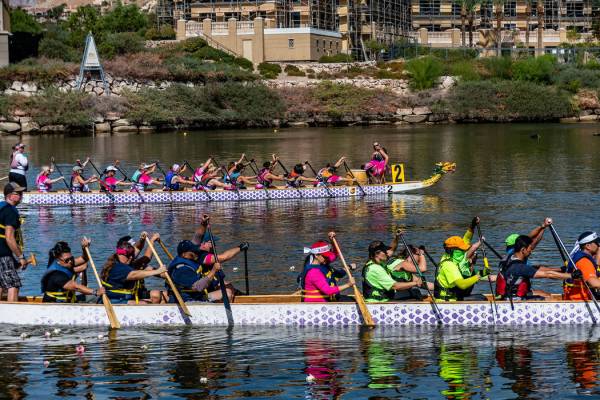 Lavonne Hing Teams race during last year's Rose Regatta Dragon Boat Festival, held at Lake Las ...